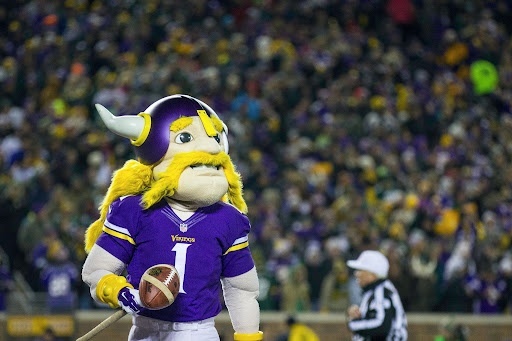 Minnesota Vikings football mascot.