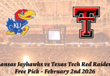 Kansas vs Texas Tech CBB Free Pick Video