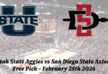 Utah State vs San Diego State CBB Free Pick Video