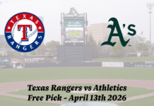 Rangers vs A’s MLB Free Pick Video