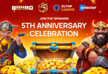 1spin4win Extends Fifth Anniversary Celebrations With Olymp and Selector Promotions