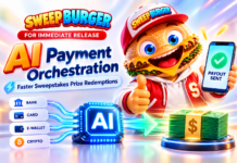 SweepBurger Announces AI Payment Orchestration Across Multiple Payment Rails for Sweepstakes Prize Redemptions